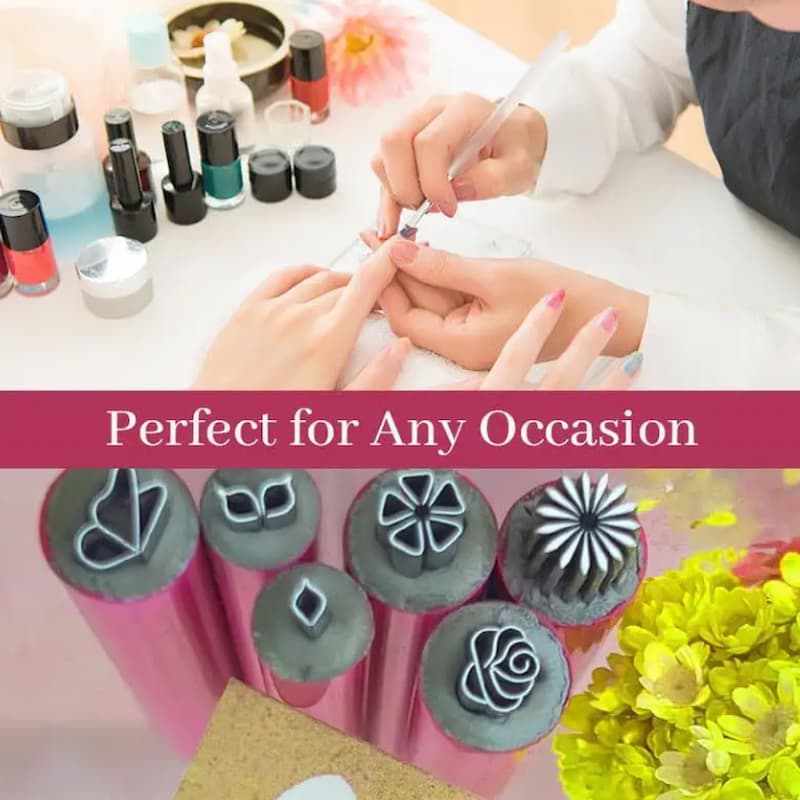 Supply Designer Flower Nail Stamp Tools