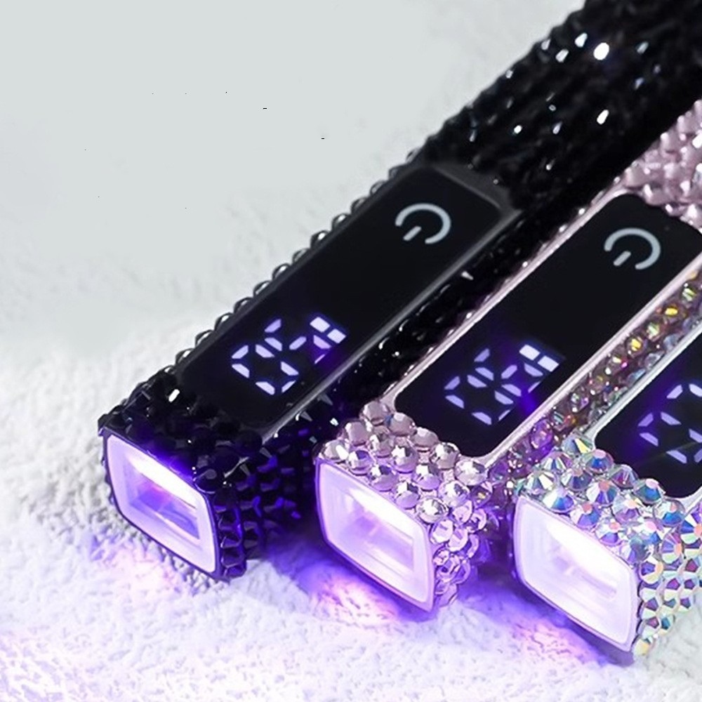 Bling Rhinestone Cordless Handheld UV Nail Lamp