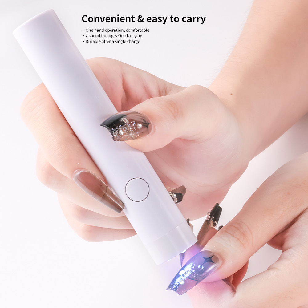 Type-C Rechargeable Nail Glue Light