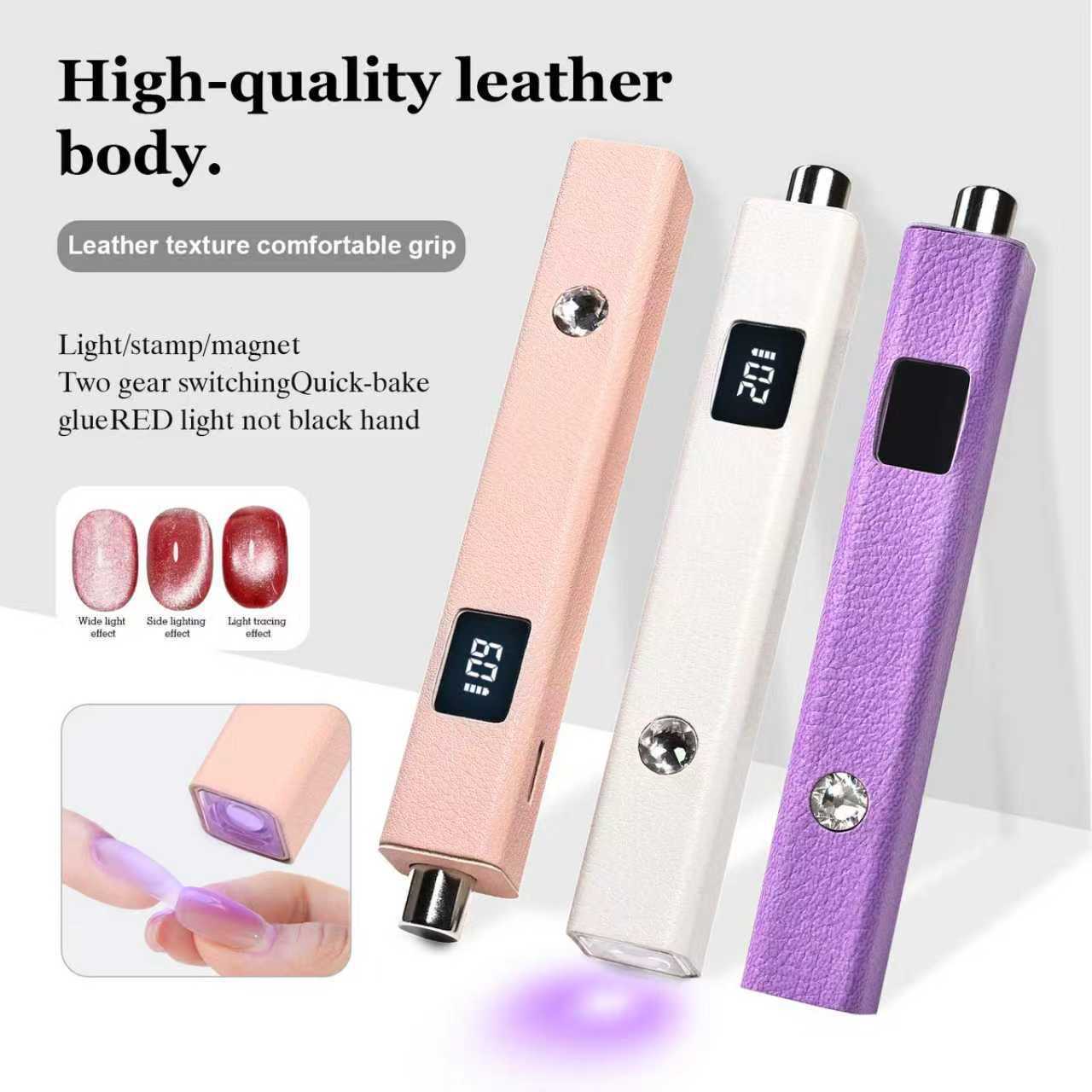 Multifunctional Handheld Nail Art Lamp with Cat Eye Magnet