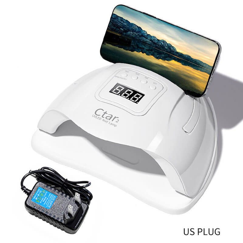 Ctar 2 120W UV LED Nail Lamp with Phone Stand