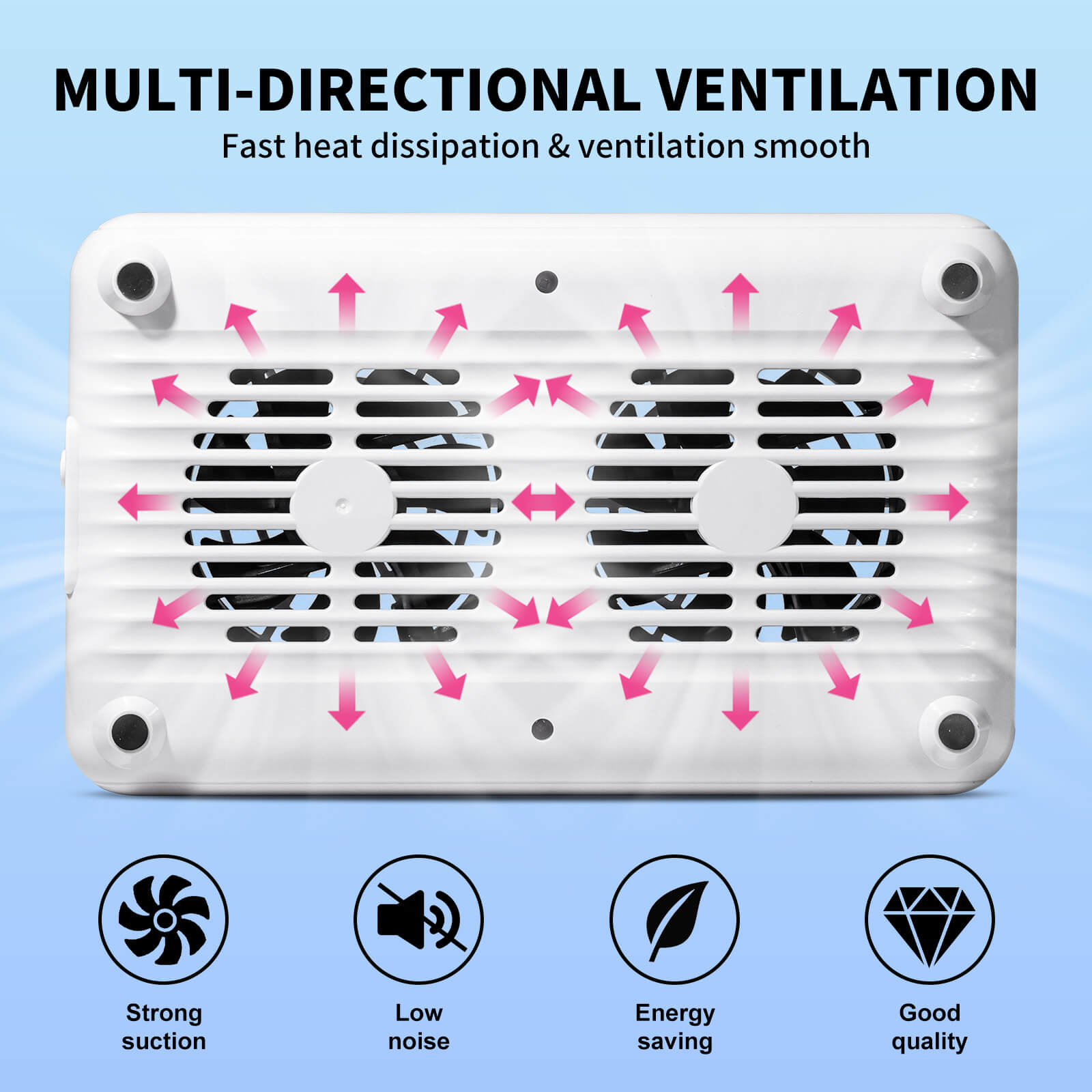 15W Nail Vacuum with Filter Cotton
