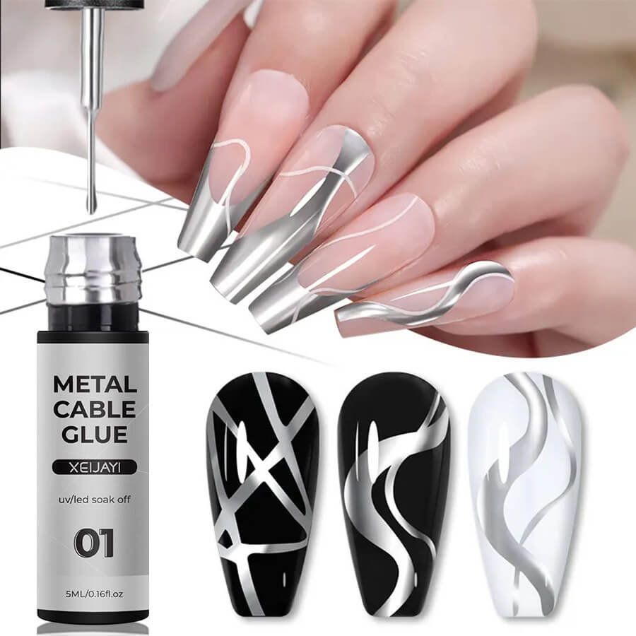 Metallic Mirror Liner Gel for Nail Art