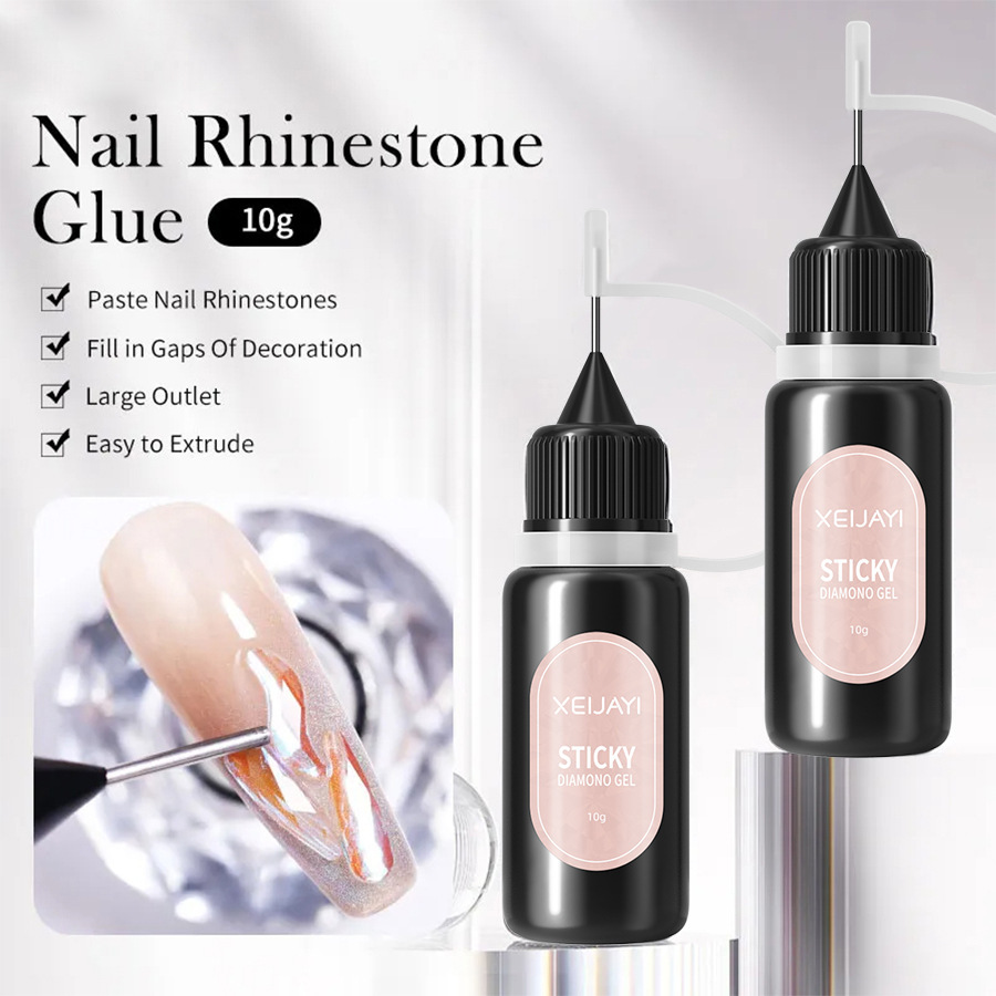 10g Nail Rhinestone Sticky Diamond Gel