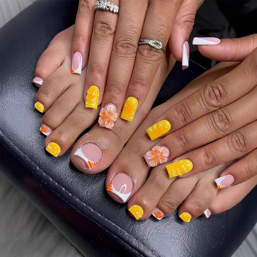 3D Flower Machine Press On Nails And Toe Nails