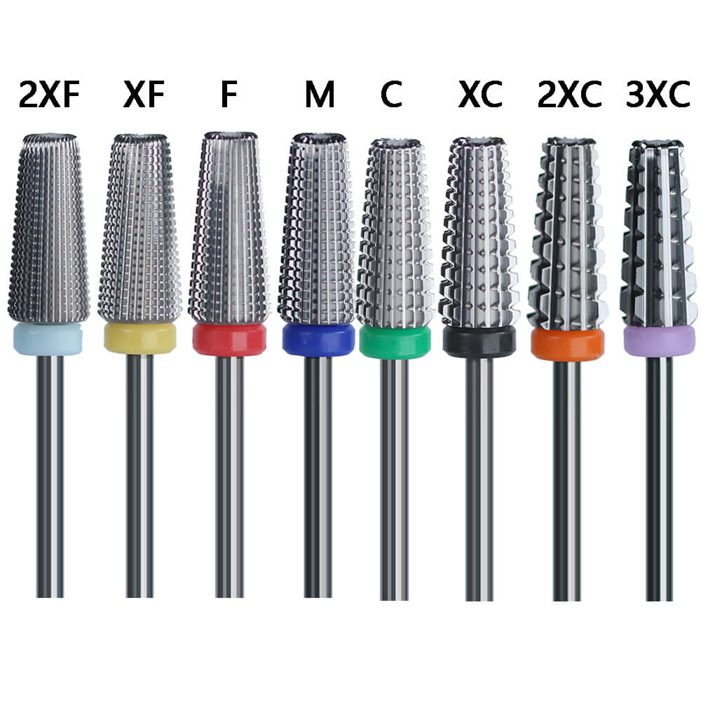 Tapered Barrel Tungsten Carbide Nail Drill Bit 8 Grit