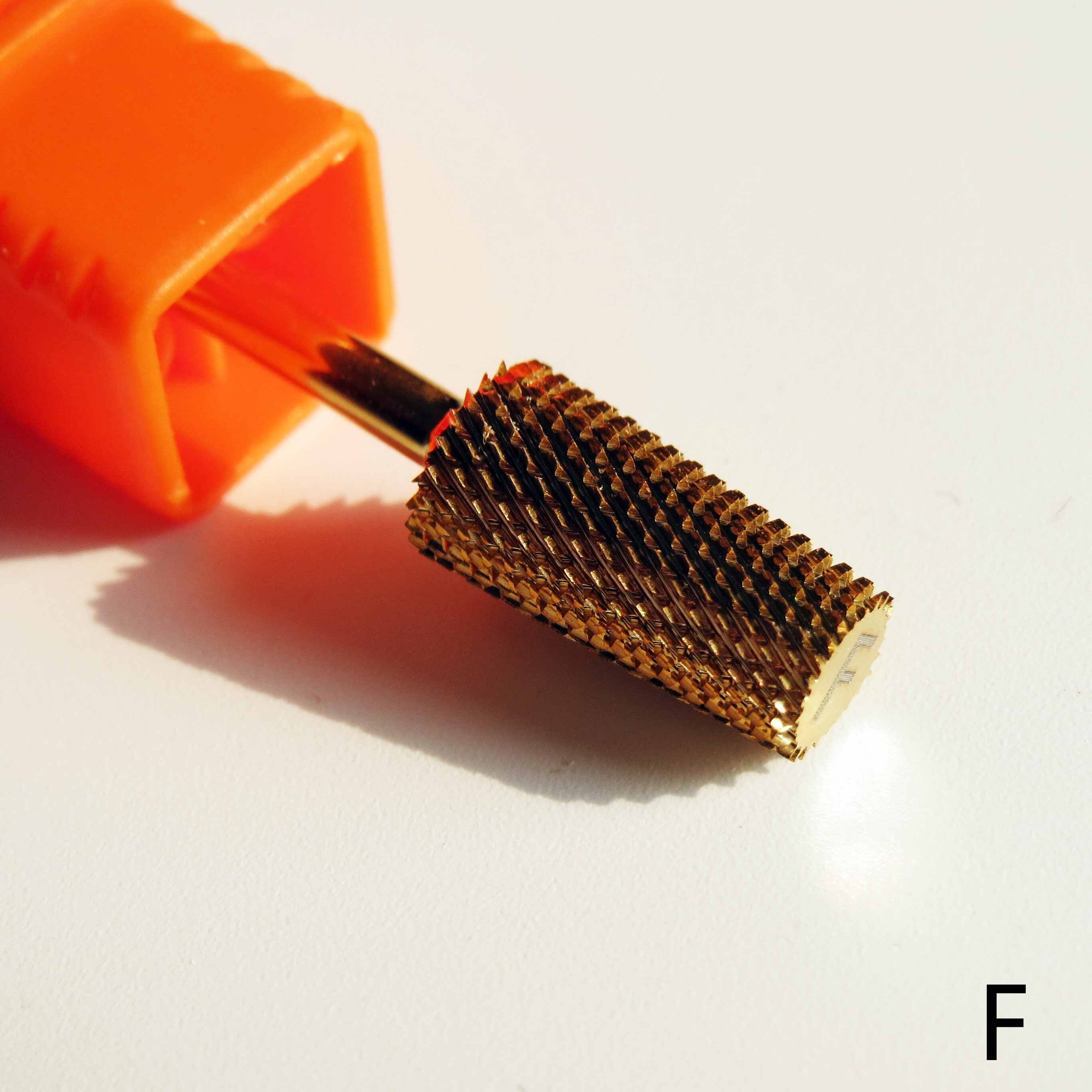 F/M/C Grit Gold Tungsten Carbide Nail Drill Bit