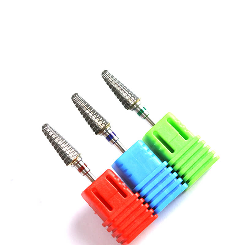 3 Grit Tapered Barrel Bits for Acrylic Gel Remova