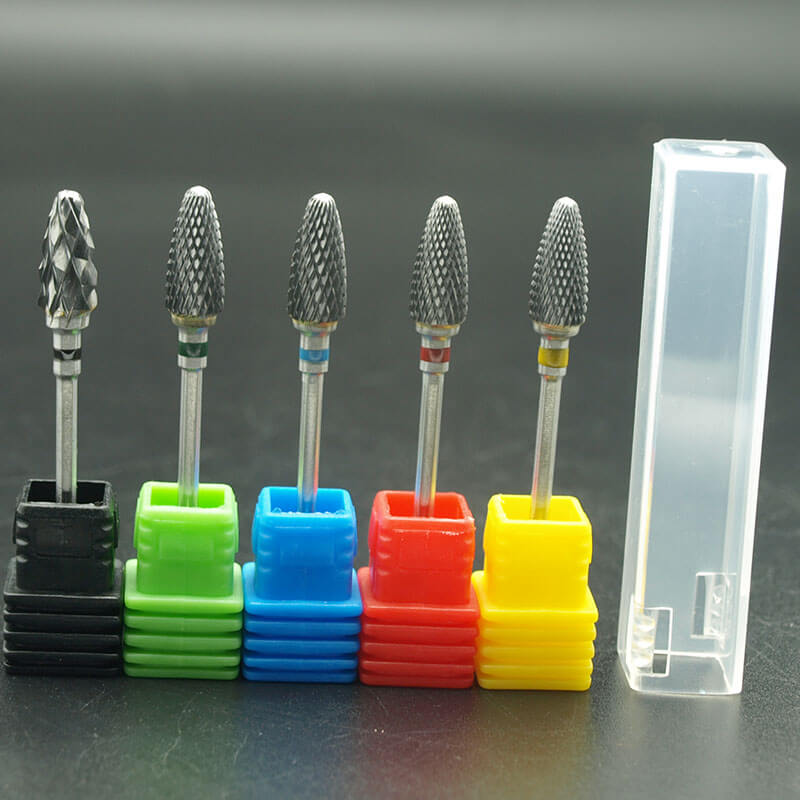 Flame Shaped Tungsten Carbide Nail Drill Bits